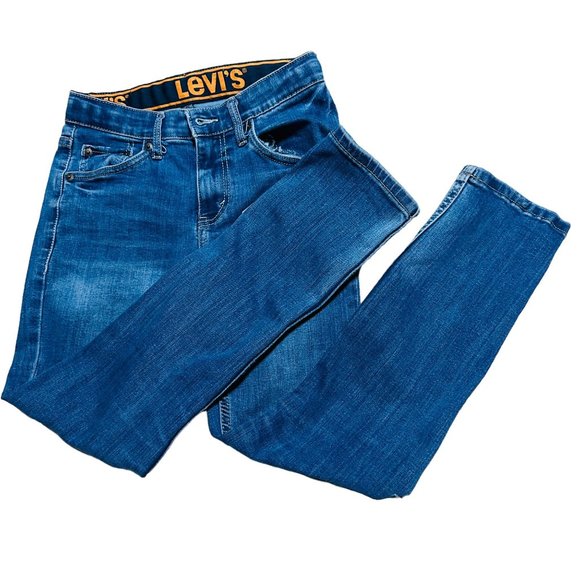 Levis Other - Levis 510 Dark Blue Skinny Jeans Stretch Boys Size 12 Reg 26x27